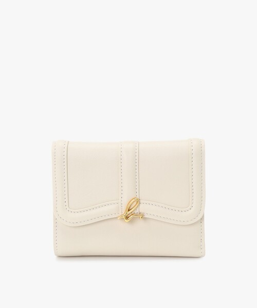 レザー 三つ折り ウォレット'Ingrid' ZAW03-01（財布）｜agnes b