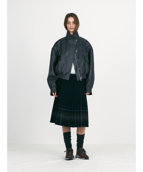 LOW CLASSIC（ロウ　クラシック）の「REVERSIBLE WOOL PLEATS SKIRTS（スカート・レディース・マルチ・S）」の15枚目の写真
