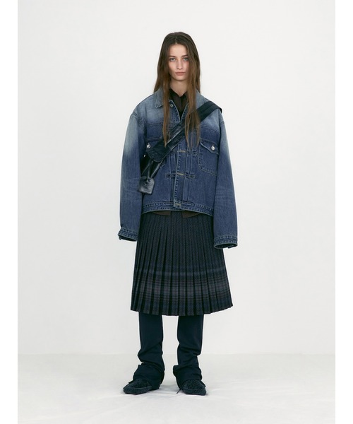 LOW CLASSIC（ロウ　クラシック）の「REVERSIBLE WOOL PLEATS SKIRTS（スカート・レディース・マルチ・S）」の18枚目の写真