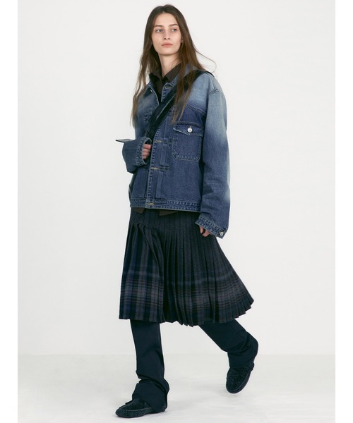 LOW CLASSIC（ロウ　クラシック）の「REVERSIBLE WOOL PLEATS SKIRTS（スカート・レディース・マルチ・S）」の19枚目の写真
