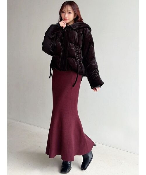 RESEXXY(リゼクシー)の「ボウタイマーメイドニットワンピース(ワンピース・レディース・チャコールグレー/アイボリー/レッド・FREE)」の21枚目の写真