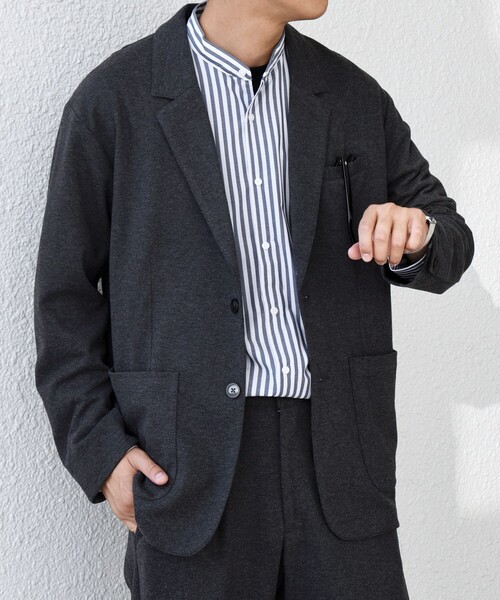 SHIPS any: 360° THE CIRCLE STRETCH ウールライク ジャケット