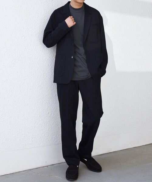 SHIPS any（シップス エニィ）の「SHIPS any: 360° THE CIRCLE STRETCH ウールライク ジャケット(セットアップ対応)◇（テーラードジャケット・メンズ・ベージュ/ダークグレー/ブラック・SMALL/MEDIUM/LARGE/X-LARGE）」の9枚目の写真