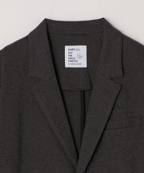 SHIPS any（シップス エニィ）の「SHIPS any: 360° THE CIRCLE STRETCH ウールライク ジャケット(セットアップ対応)◇（テーラードジャケット・メンズ・ベージュ/ダークグレー/ブラック・SMALL/MEDIUM/LARGE/X-LARGE）」の20枚目の写真
