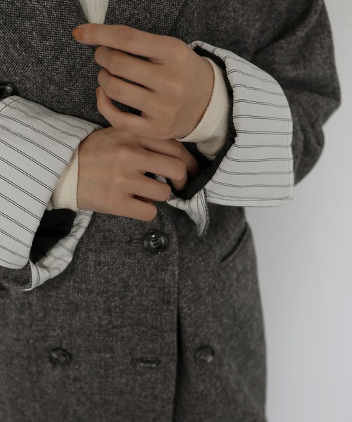 hellam（へラム）の「ツイードダブルオーバージャケット（テーラード