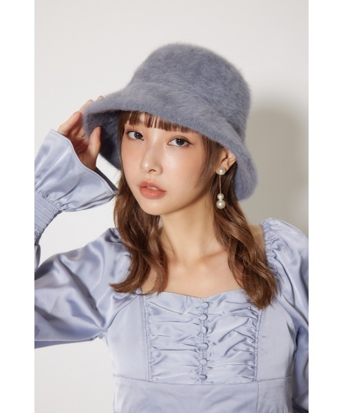 rienda（リエンダ）の「シャギーバケットハット 秋服 冬服（ハット・レディース・ホワイト/ブラック/グレー・FREE）」の15枚目の写真