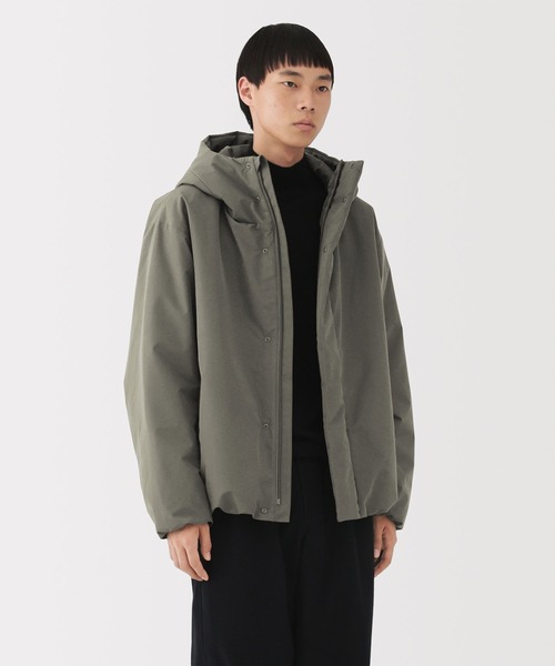 無印良品（ムジルシリョウヒン）の「紳士　防風撥水中わたフードジャケット（その他アウター・メンズ・ブラック/ライトグレー系/ダークネイビー/ダークブラウン系・S/M/L/XL）」の3枚目の写真