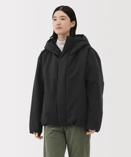 無印良品（ムジルシリョウヒン）の「紳士　防風撥水中わたフードジャケット（その他アウター・メンズ・ブラック/ライトグレー系/ダークネイビー/ダークブラウン系・S/M/L/XL）」の5枚目の写真