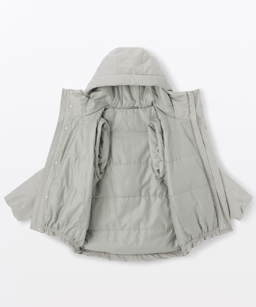 無印良品（ムジルシリョウヒン）の「紳士　防風撥水中わたフードジャケット（その他アウター・メンズ・ブラック/ライトグレー系/ダークネイビー/ダークブラウン系・S/M/L/XL）」の13枚目の写真