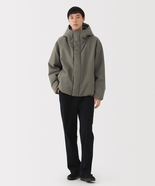 紳士 防風撥水中わたフードジャケット（その他アウター）｜無印良品