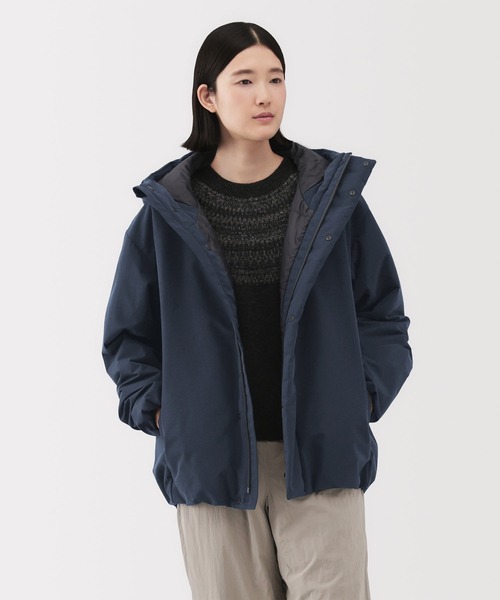 紳士 防風撥水中わたフードジャケット（その他アウター）｜無印良品