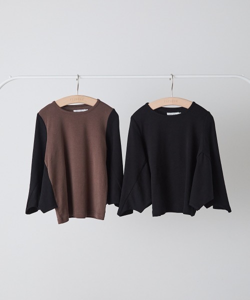 riziere（リジェール）の「コウモリプルオーバー（Tシャツ/カットソー・キッズ・ブラック/ブラウン・130/120/110/100/90）」の19枚目の写真