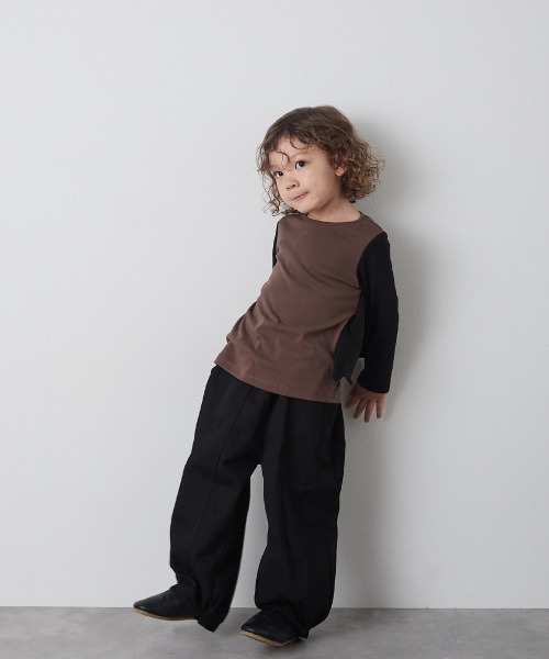 riziere（リジェール）の「コウモリプルオーバー（Tシャツ/カットソー・キッズ・ブラック/ブラウン・130/120/110/100/90）」の13枚目の写真