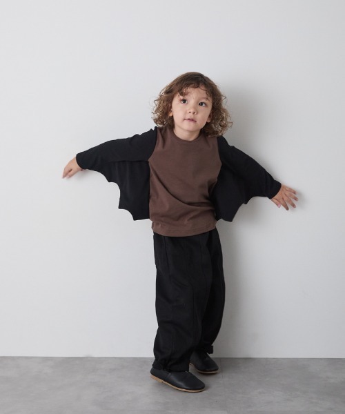 riziere（リジェール）の「コウモリプルオーバー（Tシャツ/カットソー・キッズ・ブラック/ブラウン・130/120/110/100/90）」の15枚目の写真