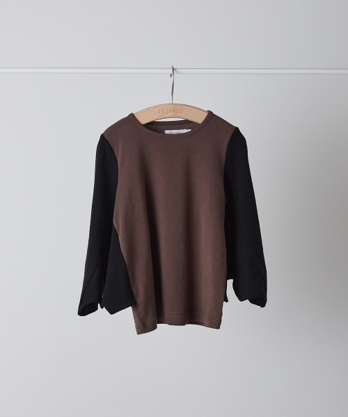 riziere（リジェール）の「コウモリプルオーバー（Tシャツ/カットソー・キッズ・ブラック/ブラウン・130/120/110/100/90）」の16枚目の写真