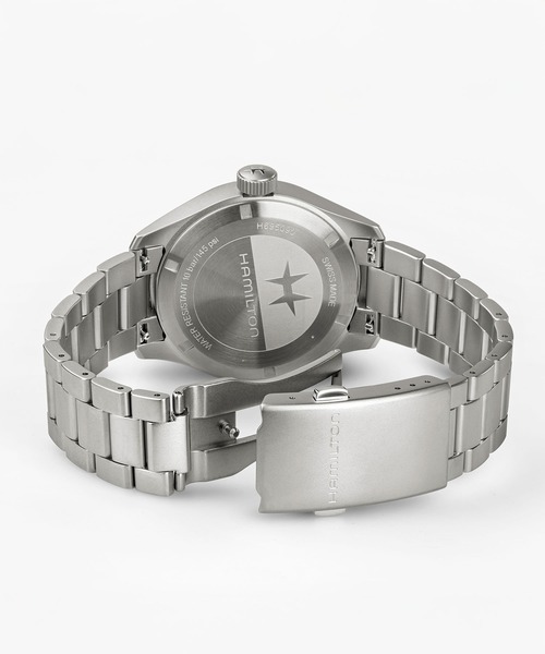 HAMILTON（ハミルトン）の「HAMILTON [ハミルトン] 腕時計 Khaki Field （カーキ フィールド） Power Reserve メカニカル 機械式 40MM ホワイト×シルバー（アナログ腕時計・メンズ・ホワイト・FREE）」の6枚目の写真