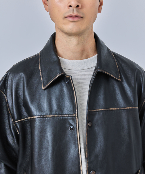 セール】CCU(シーシーユー) 別注 Rub Skin コーチ JK（ライダース