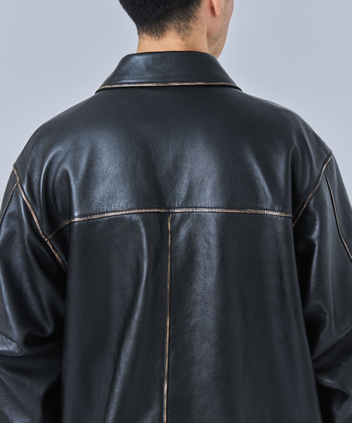 セール】CCU(シーシーユー) 別注 Rub Skin コーチ JK（ライダース