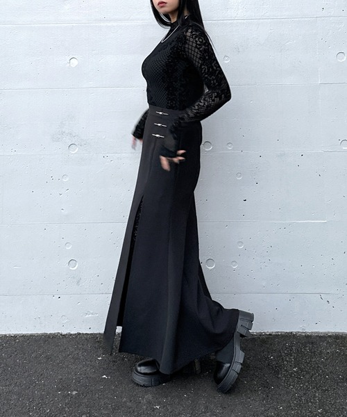 セール】【LVEU.】ベロアレースワンピース / ワンピース ワンピ タイト