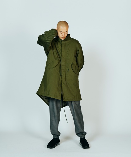 made in standard （メイドインスタンダード）の「MADE IN STANDARD メイドインスタンダード / QUILT LINED M-65 FIELD JACKET（ミリタリージャケット・メンズ・ブラック/オリーブ・MEDIUM/LARGE）」の5枚目の写真