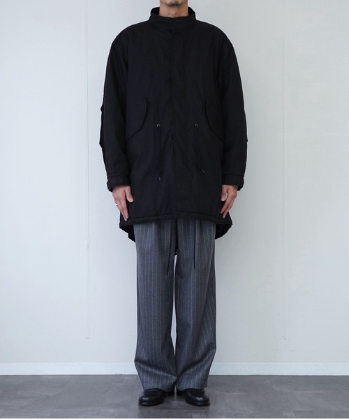 made in standard （メイドインスタンダード）の「MADE IN STANDARD メイドインスタンダード / QUILT LINED M-65 FIELD JACKET（ミリタリージャケット・メンズ・ブラック/オリーブ・MEDIUM/LARGE）」の12枚目の写真