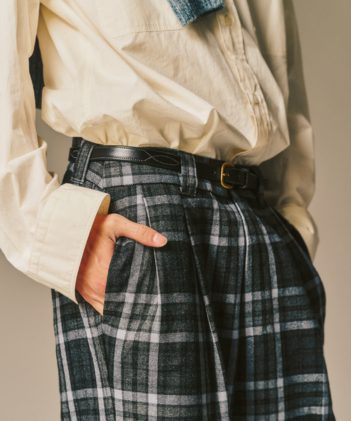 417 EDIFICE（フォーワンセブンエディフィス）の「LE JAPON ATELIE DOKAN スラックス（スラックス・メンズ・チャコールグレー/ベージュ/ブラック/グレー・MEDIUM/SMALL/LARGE）」の9枚目の写真