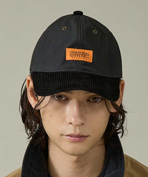 ABAHOUSE（アバハウス）の「【UNIVERSAL OVERALL / ユニバーサルオーバーオール】UO OILED COTTON COMBI CAP / オイルドコットン チェックコンビキャップ（キャップ・メンズ・カーキ/ブラック/ネイビー・フリー）」の22枚目の写真