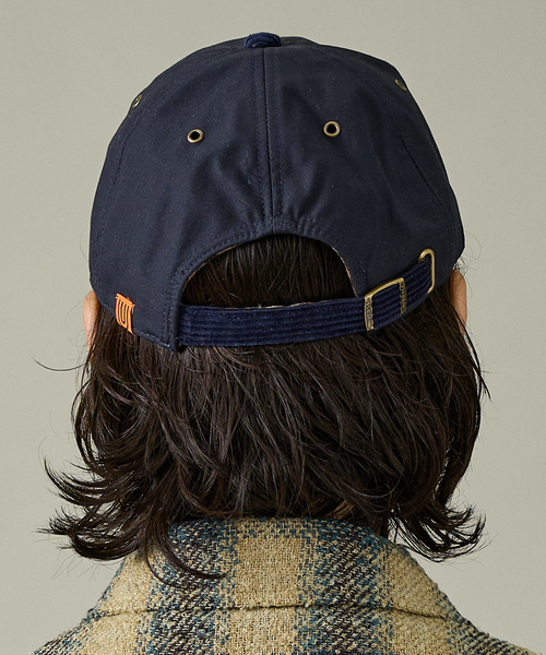 ABAHOUSE（アバハウス）の「【UNIVERSAL OVERALL / ユニバーサルオーバーオール】UO OILED COTTON COMBI CAP / オイルドコットン チェックコンビキャップ（キャップ・メンズ・カーキ/ブラック/ネイビー・フリー）」の9枚目の写真