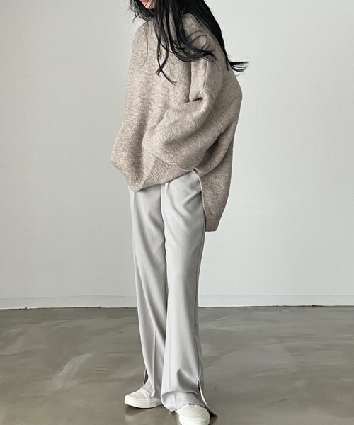 FREE STYLISTS（フリー スタイリスト）の「YUGA_YGMC Oversized knit top with voluminous sleeves（ニット/セーター・レディース・ブラウン/ベージュ・FREE）」の7枚目の写真