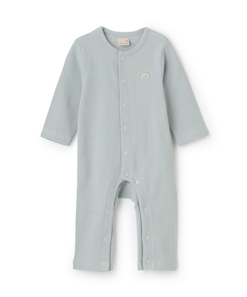 petit main（プティマイン）の「【GOODPRICE】長袖カバーオール（ロンパース・キッズ・ライトベージュ/オフホワイト/ブルーグレー/カラフル/グリーン/ピンク・80ｃｍ/70cm）」の12枚目の写真