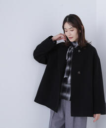 N.natural beauty basic ノーカラーコート NATURAL BEAUTY BASIC ノーカラーコート コート フォルムノー