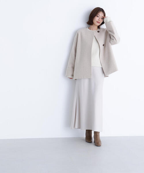 NATURAL BEAUTY BASIC カシミヤ混コート sweet12月号掲載】【ちょうど、いい服】毎日に“ちょうどいい”カシミヤ