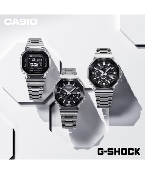 G-SHOCK（ジーショック）の「フルメタル / スマートフォンリンク＆タフソーラー / GM-B2100BT-1AJF（アナログ腕時計・メンズ・ブラック×シルバー・FREE）」の12枚目の写真