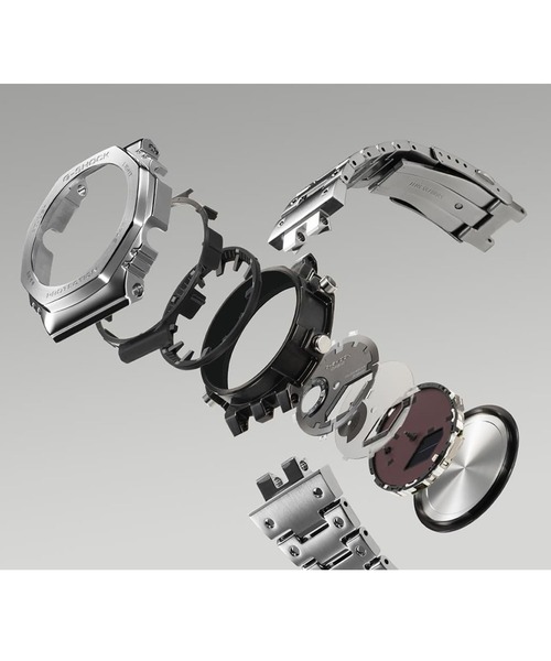 G-SHOCK（ジーショック）の「フルメタル / スマートフォンリンク＆タフソーラー / GM-B2100BT-1AJF（アナログ腕時計・メンズ・ブラック×シルバー・FREE）」の10枚目の写真
