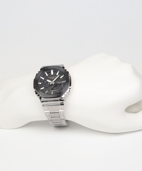 G-SHOCK（ジーショック）の「フルメタル / スマートフォンリンク＆タフソーラー / GM-B2100BT-1AJF（アナログ腕時計・メンズ・ブラック×シルバー・FREE）」の22枚目の写真