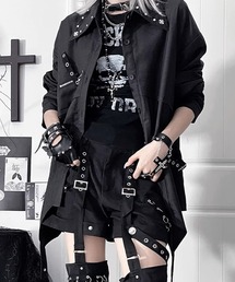 NOVESSEL（ノベセル）の「A'GEM/9 × .kom『TricuspidC/トライカスピッドシー』クロスベルトモードシャツジャケット（シャツ/ブラウス）」