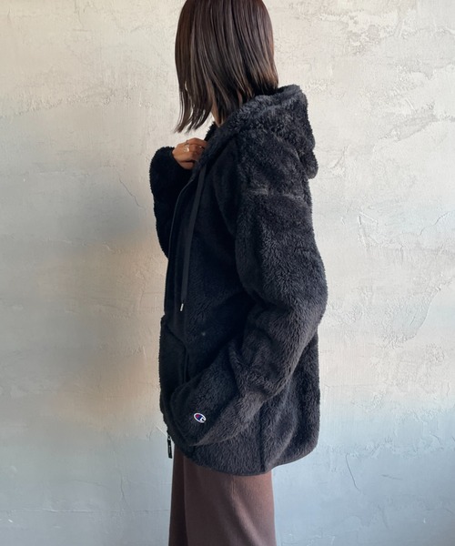 セール】【WEB限定】[Champion/チャンピオン] ボアフリースジップ