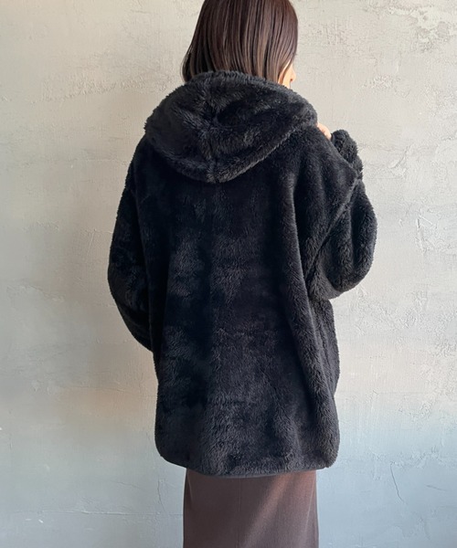 WEB限定】[Champion/チャンピオン] ボアフリースジップフード