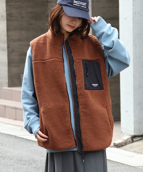 セール】【GERRY/ジェリー】シープボア ナイロン切替ベスト（ベスト