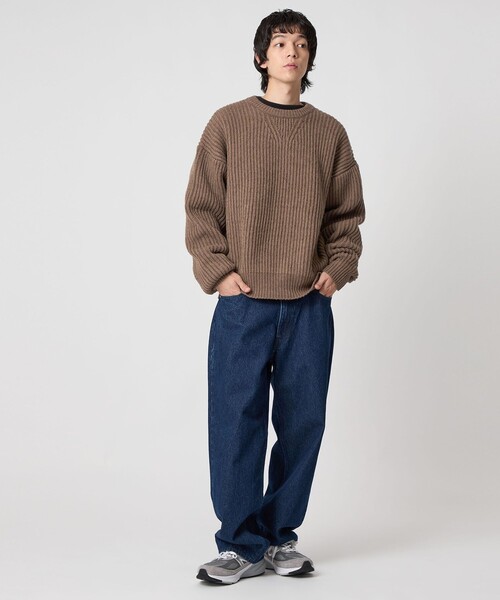 CITEN（シテン）の「＜CITEN＞アゼニットプルオーバー（ニット/セーター・メンズ・モカ/イエロー・M/L）」の6枚目の写真