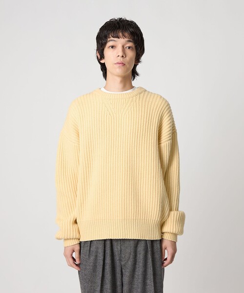 CITEN（シテン）の「＜CITEN＞アゼニットプルオーバー（ニット/セーター・メンズ・モカ/イエロー・M/L）」の7枚目の写真