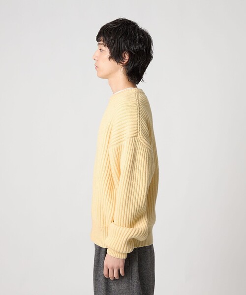 CITEN（シテン）の「＜CITEN＞アゼニットプルオーバー（ニット/セーター・メンズ・モカ/イエロー・M/L）」の8枚目の写真
