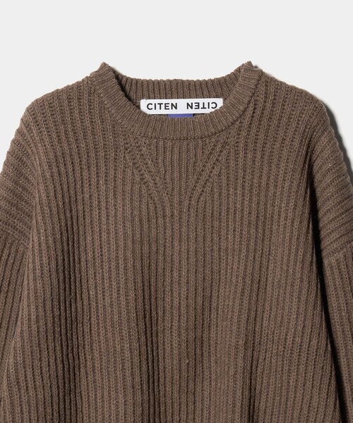 CITEN（シテン）の「＜CITEN＞アゼニットプルオーバー（ニット/セーター・メンズ・モカ/イエロー・M/L）」の17枚目の写真