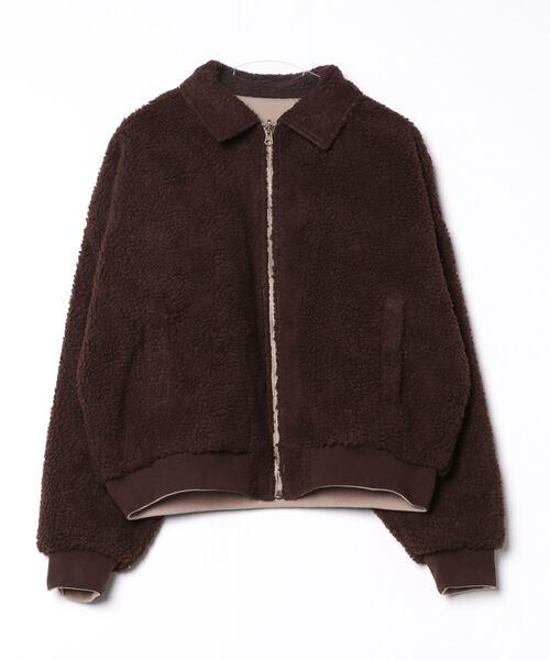 MandO（Auntie Rosa）（エムオー）の「2WAYリバーシブルナイロンボアブルゾン（ブルゾン・メンズ・グレイッシュベージュ/ブラック・LARGE/MEDIUM）」の14枚目の写真