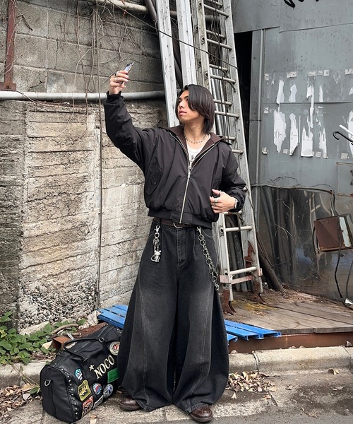 MandO（Auntie Rosa）（エムオー）の「2WAYリバーシブルナイロンボアブルゾン（ブルゾン・メンズ・グレイッシュベージュ/ブラック・LARGE/MEDIUM）」の20枚目の写真