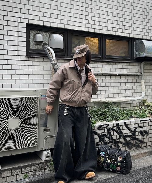 MandO（Auntie Rosa）（エムオー）の「2WAYリバーシブルナイロンボアブルゾン（ブルゾン・メンズ・グレイッシュベージュ/ブラック・LARGE/MEDIUM）」の7枚目の写真