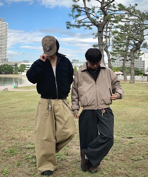 MandO（Auntie Rosa）（エムオー）の「2WAYリバーシブルナイロンボアブルゾン（ブルゾン・メンズ・グレイッシュベージュ/ブラック・LARGE/MEDIUM）」の11枚目の写真