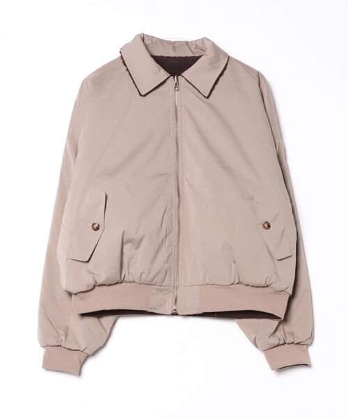 MandO（Auntie Rosa）（エムオー）の「2WAYリバーシブルナイロンボアブルゾン（ブルゾン・メンズ・グレイッシュベージュ/ブラック・LARGE/MEDIUM）」の16枚目の写真