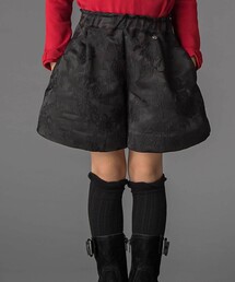 BeBe Petits Pois Vert | 【お揃い】花柄ジャガードキュロットパンツ(100~150cm)(その他パンツ)