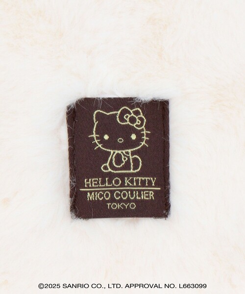 MICO COULIER(ミコクリエ)の「【HELLO KITTY × MICO COULIER】配色差し込みマフラー(マフラー・レディース・ベージュ系その他/グレー系その他・FREE)」の7枚目の写真